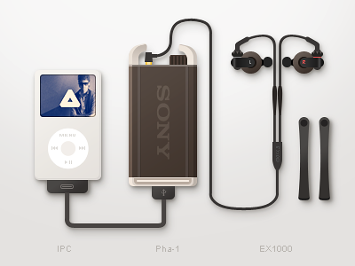 Music Equipment classic equipment ex1000 exk headset hifi ipod music overwerk sony