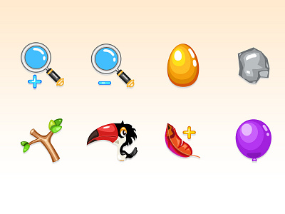 Game Props game props icon illustration zldesign