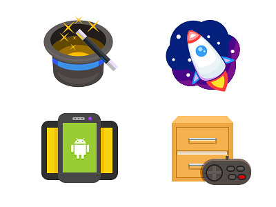 illustration android game icon illustration zldesign