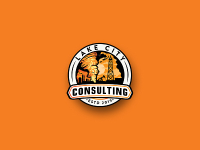 Lake city Consulting Logo Design adobe illustrator adobe photoshop art consulting design flat illustration illustrator logo oil vector