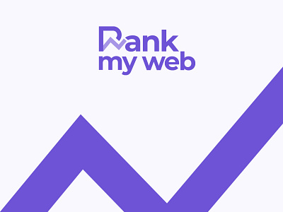 Logo design "Rank my web" adobe illustrator agency artwork behance design dribbble dribbblers graphic design logo minimal portfolio rank search engines seo statistics stats