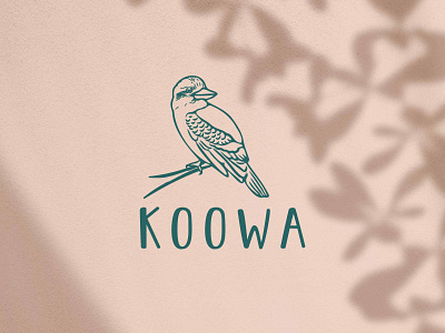 Hand drawn logo design “Koowa” adobe illustrator adobe photoshop bird branding crete design flat hand drawn illustration koowa logo rethymno ui ux vector