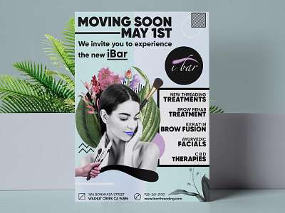 Flyer Design “ibar” adobe illustrator adobe photoshop beauty branding brow crete design flat flyer graphic design illustration logo rethymno ui vector