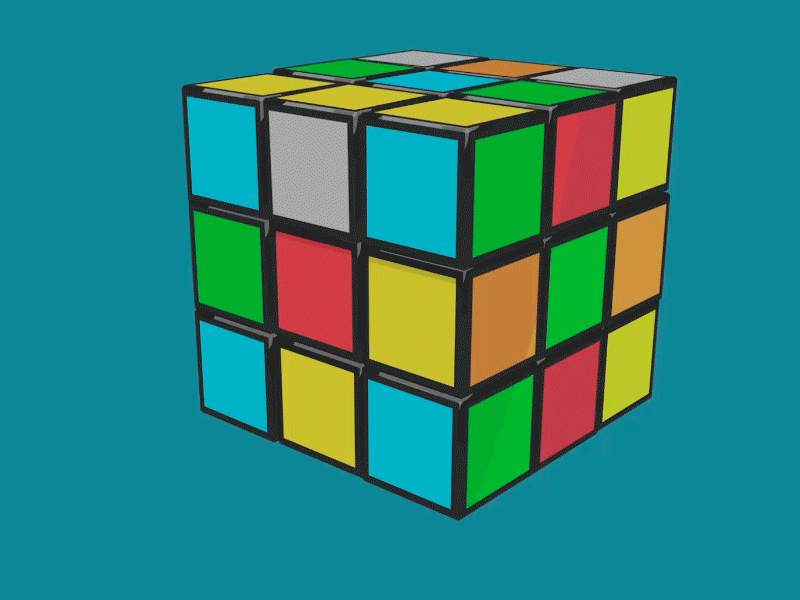 Rubik's Cube Transformation 2d animation 2d design 3d animation cinema 4d explainer animation explainer video