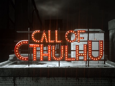 Call Of Cthulhu Series Intro 3d animation cinema 4d logo animation logo design series intro