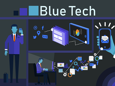Blue Tech Marketing-Styleframes