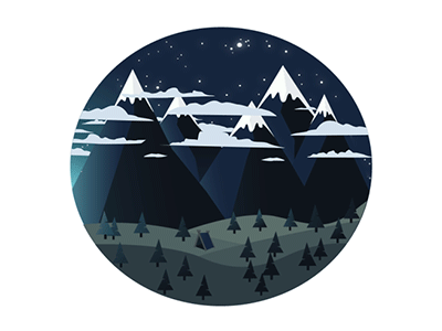 Day 3/4 - Mountain 30dayschallenge 30daysmotiongraphics animation illustration motion design mountains