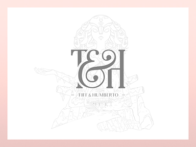T&H branding design invitation logo monogram monogram logo steven universe vector