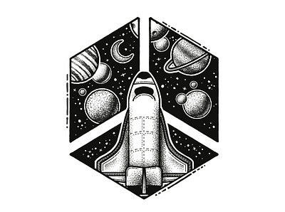 Celestial Sketchbook - Space Shuttle galaxy moon moons planet planets shuttle space spaceship universe