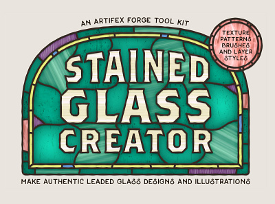 Stained Glass Creator church glass illustrator layer lead leaded light lights marble pattern photoshop stained stained glass stained glass style texture textures vintage window windows