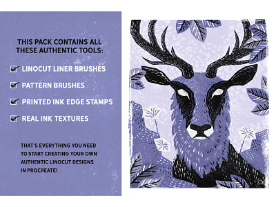 Digital Linocut  Buy Linocut Brushes for Affinity Designer - Artifex Forge