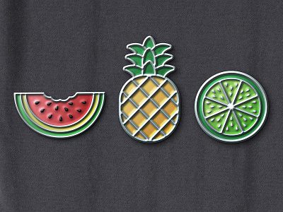 Enamel Pin Badge Fruit badge badges enamel fruit lime melon pin pin badge pin badges pineapple pins watermelon