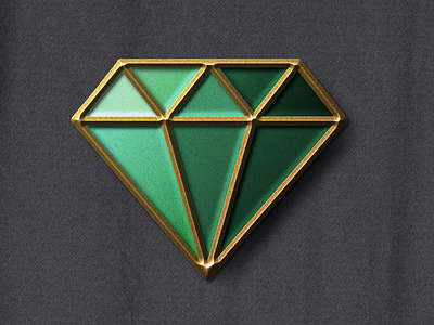 Enamel Pin Badge Gem badge emerald enamel enamel pin badge gem gems pin pin badge pin badges