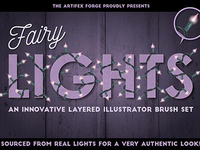 Fairy Light Brushes brush brushes christmas fairy holidays illustrator light lights