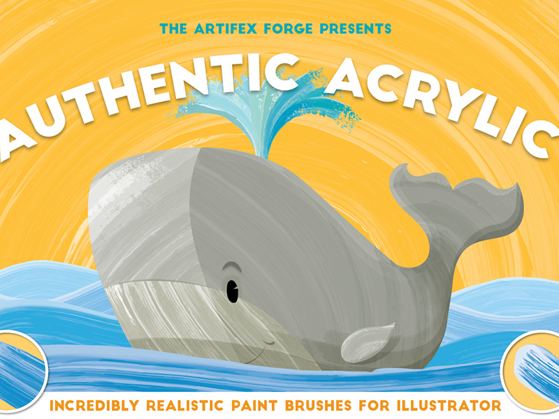 Dribbble acrylicbrushesillustratordrbl.jpg by The Artifex