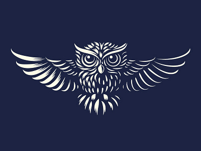 Woodcut Owl