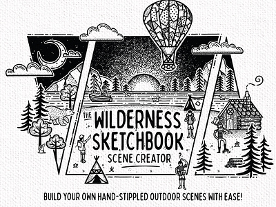 The Wilderness Sketchbook Scene Creator - Cover Design