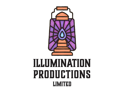Illumination Productions Logo glass illuminate lamp lead light light box lights logo logos stained window