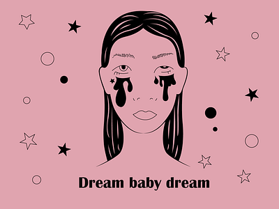 Dream baby dream bruce springsteen dreamer dreaming emotions graphic design illustration illustrator music vector