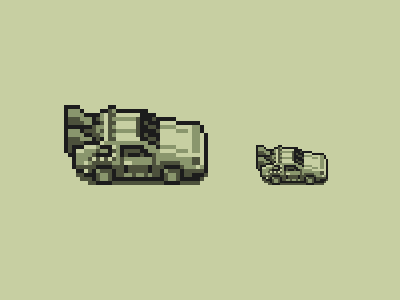 Game boy DeLorean 4 colors delorean game boy pixel pixel art