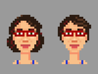 Pixelart of my wife pixel pixel art portrait