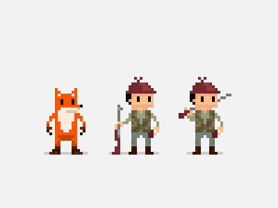 Fox Hunt game fox game pixel pixel art