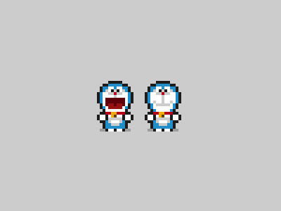 Doraemon animation doraemon pixel pixel art walk