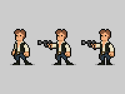 Han Solo han solo pixel pixel art star wars