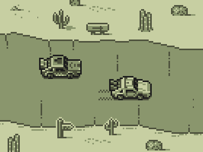 New Cars 4 colors back to the future delorean gameboy gamedev pixel pixel art