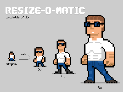 Introducing resize-o-matic pixel pixel art scale
