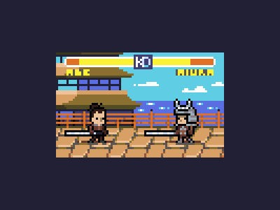 Samurais mockup pixel pixel art pixel dailies samurais