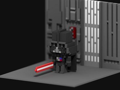 Darth Vader darth vader pixel art star wars voxel