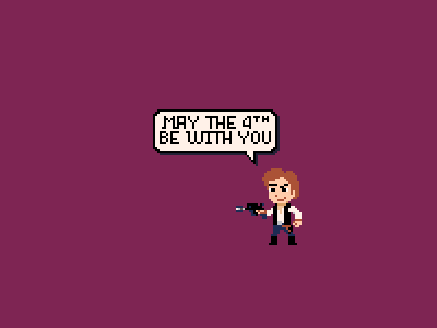 May the 4th be with you han solo pico8 pixel pixel art star wars