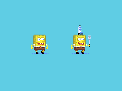 SpongeBob SquarePants nickelodeon pixel pixel art spongebob