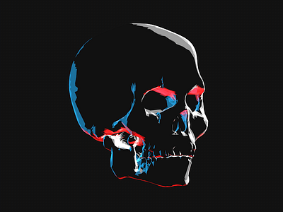 3D illustration - Justice Skull 3d graphical illustration ion justice skull