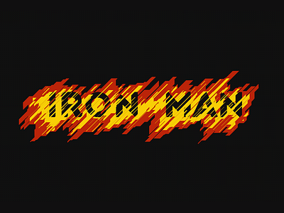 IRON MAN 3d c4d displaced experimental graphical illustration ion ironman motion typography