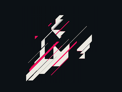 DisplacedM branding design graphic ion logo lucin mark