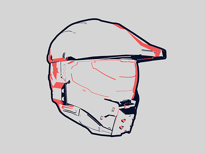 Teaser 3d design graphic graphical halo helmet illustrtion ion lucin teaser