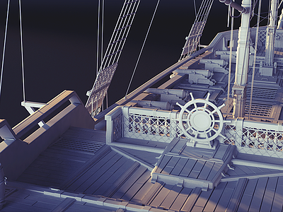 Jackdaw - Pirate Ship. WIP 3d brig ion jackdaw lucin modeling pirate ship