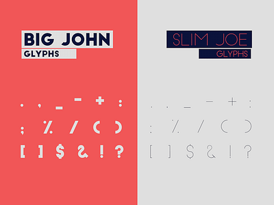 Big John - Slim Joe Glyths design font free graphic ion lucin typeface typography