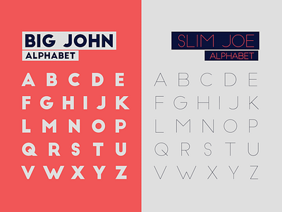 Big John - Slim Joe Alphabet design font free graphic ion lucin typeface typography