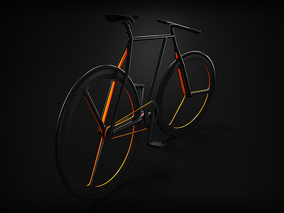 Baik - side view bicycle branding industrial design ion ion lucin motion typography