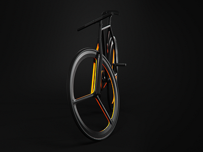 Baik - front view bicycle branding industrial design ion ion lucin motion typography