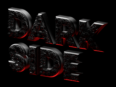 Craft - Join the dark side 3d animated clock craft font gears ion lucin motion typeface