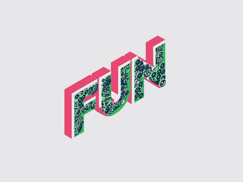 Craft - have fun 3d animated clock craft font gears ion lucin motion typeface
