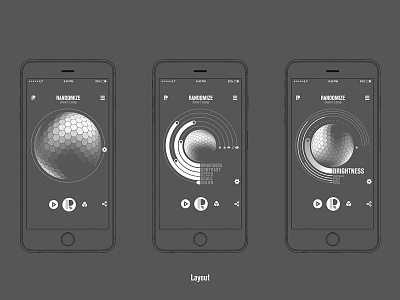 Randomize App Design - App Layout app app design branding icon icons ion lucin logo logo design motion motion design motion graphics ui