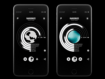Randomize App Design - Custom settings app app design branding icon icons ion lucin logo logo design motion motion design motion graphics ui