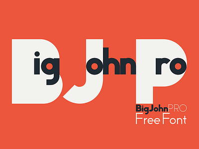 Big John PRO - FREE Font font free graphic gratis ion lettering lucin motion typeface typography