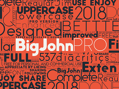 Big John PRO - FREE Font font free graphic gratis ion lettering lucin motion typeface typography