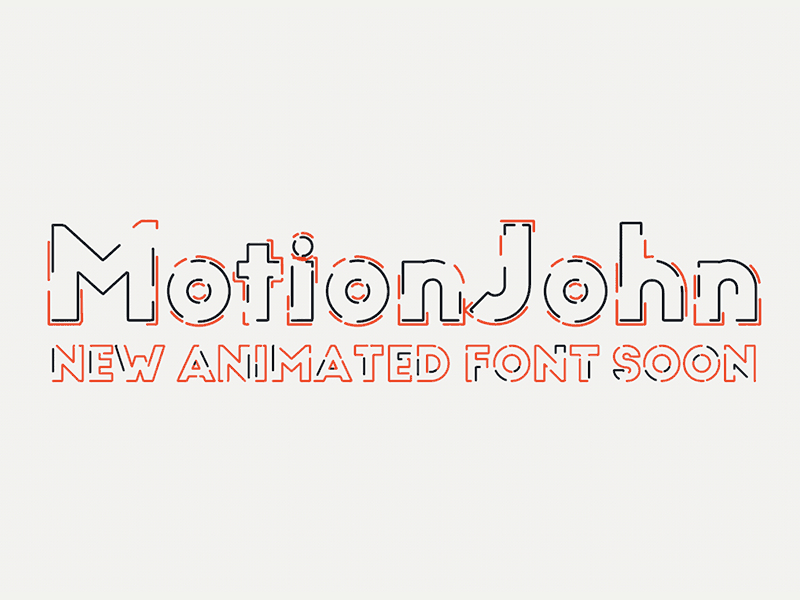 Motion John animated animation font graphic io lucin motion n lettering randomize typeface typography